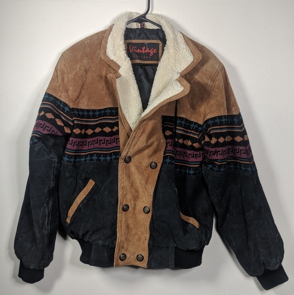 Vintage Other - ✨ Awesome Vintage Leather Tribal Jacket